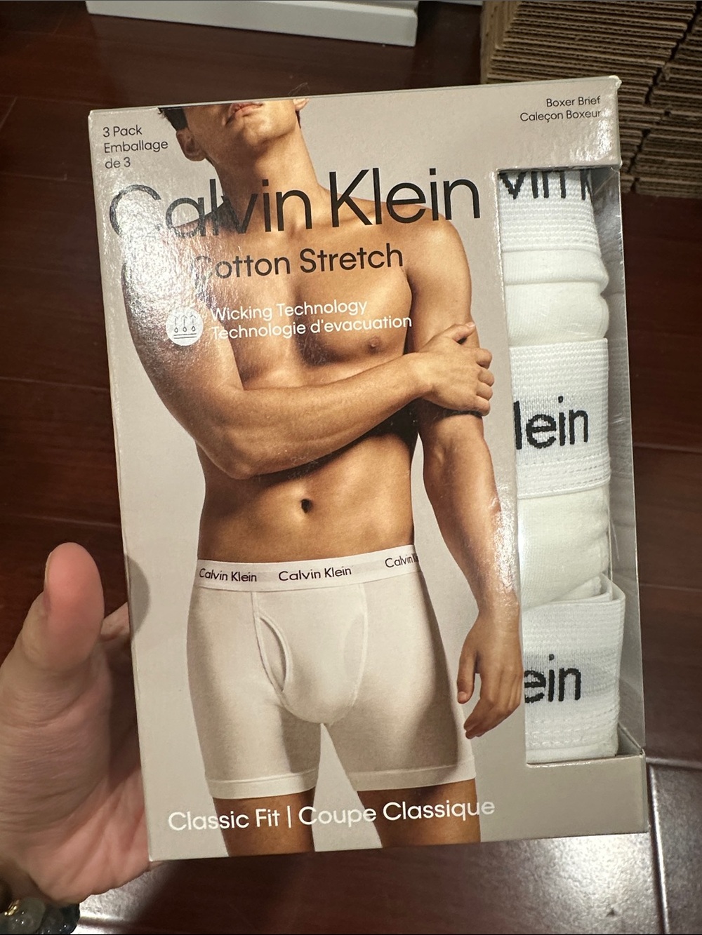 Calvin Klein White Cotton Stretch Boxer Briefs - 3 Pack